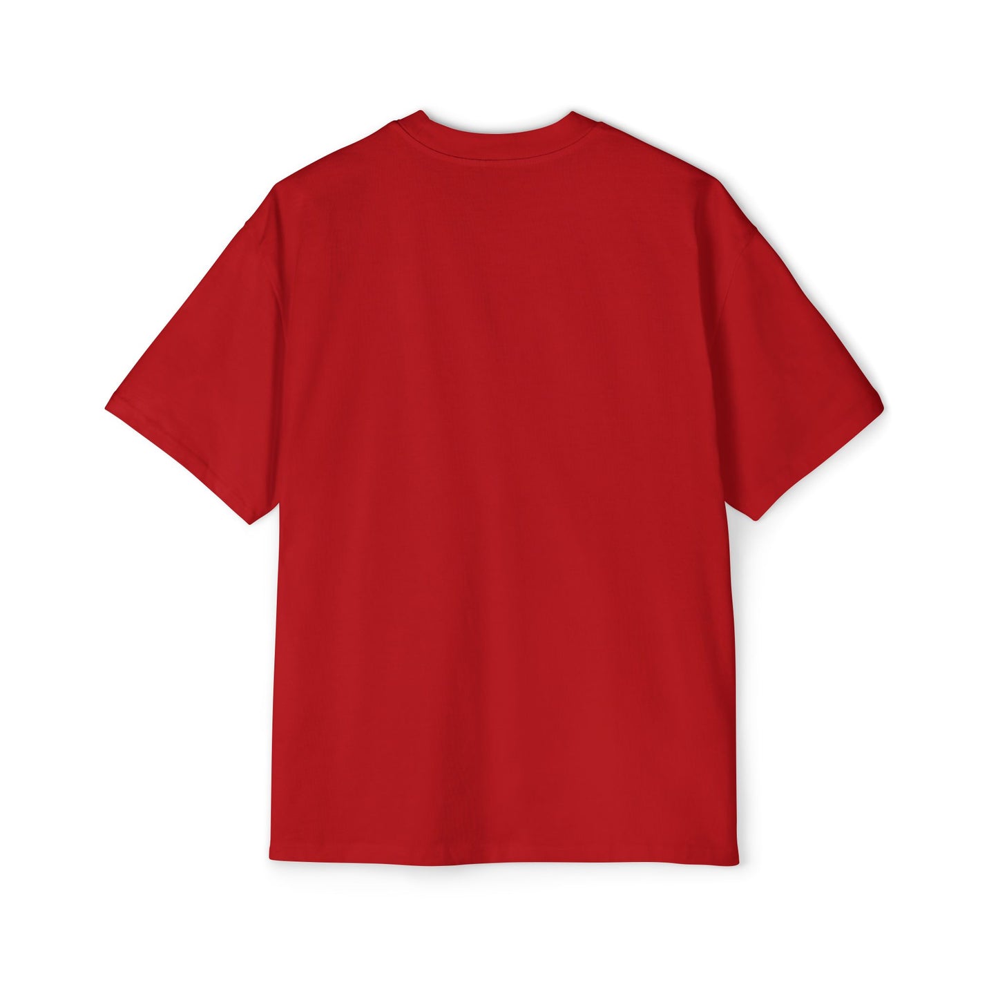 TEST US Men's Oversized White Tee — Classic Heavyweight Boxy T-Shirt