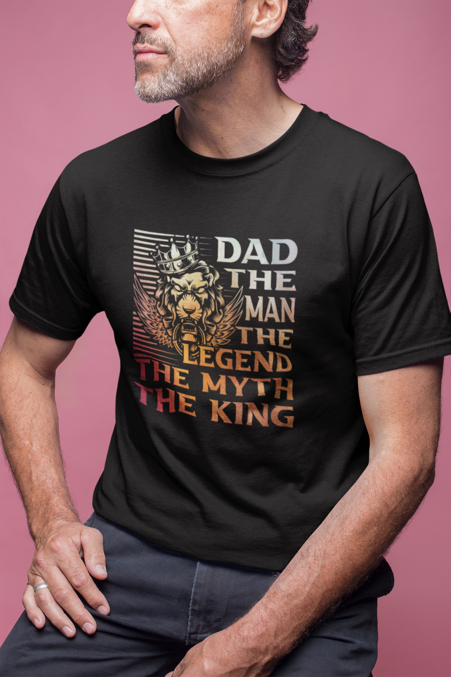 Blexee Men’s Dad The Man The Myth T-Shirt