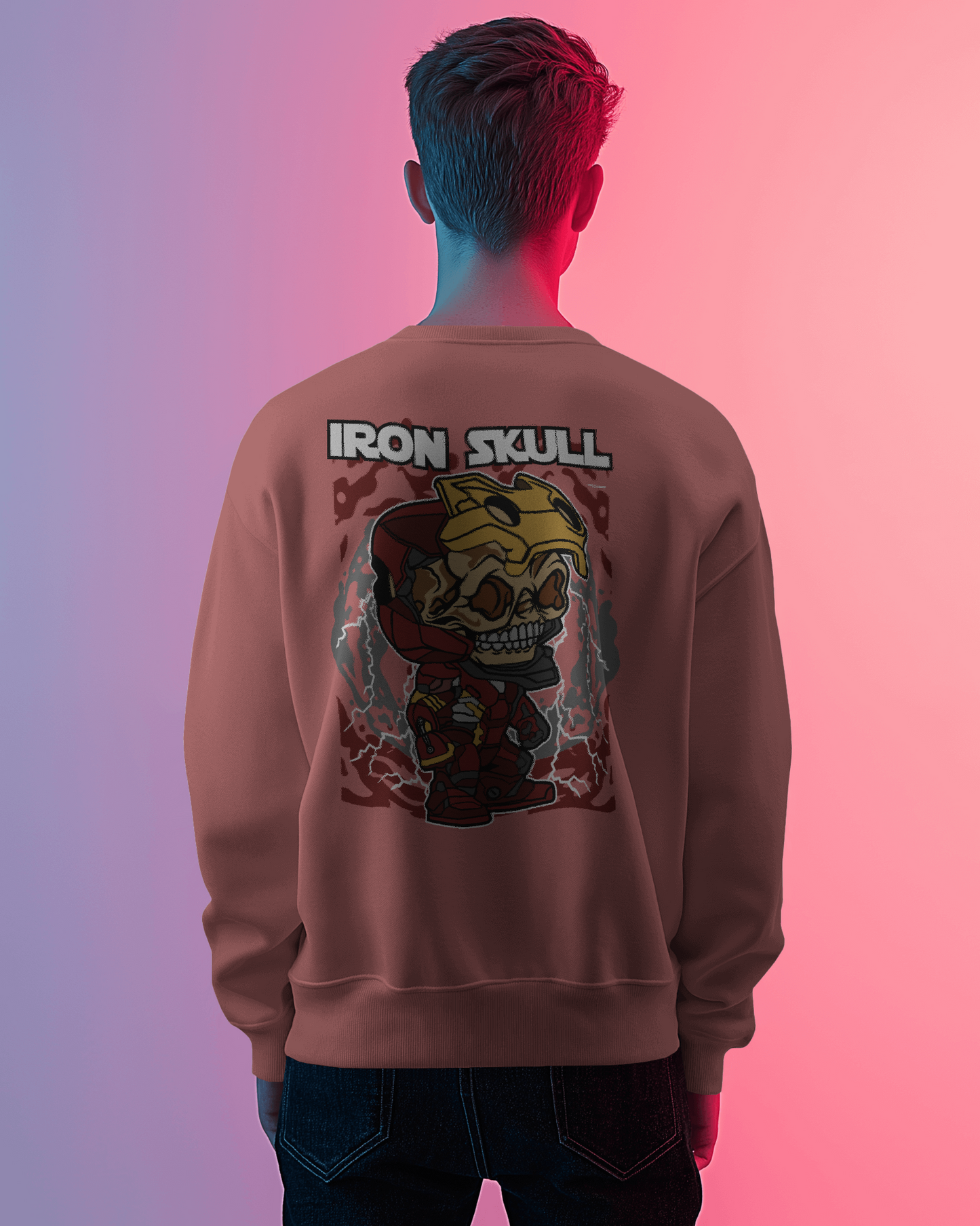 KOVASKO Men’s Iron Skull Sweatshirt