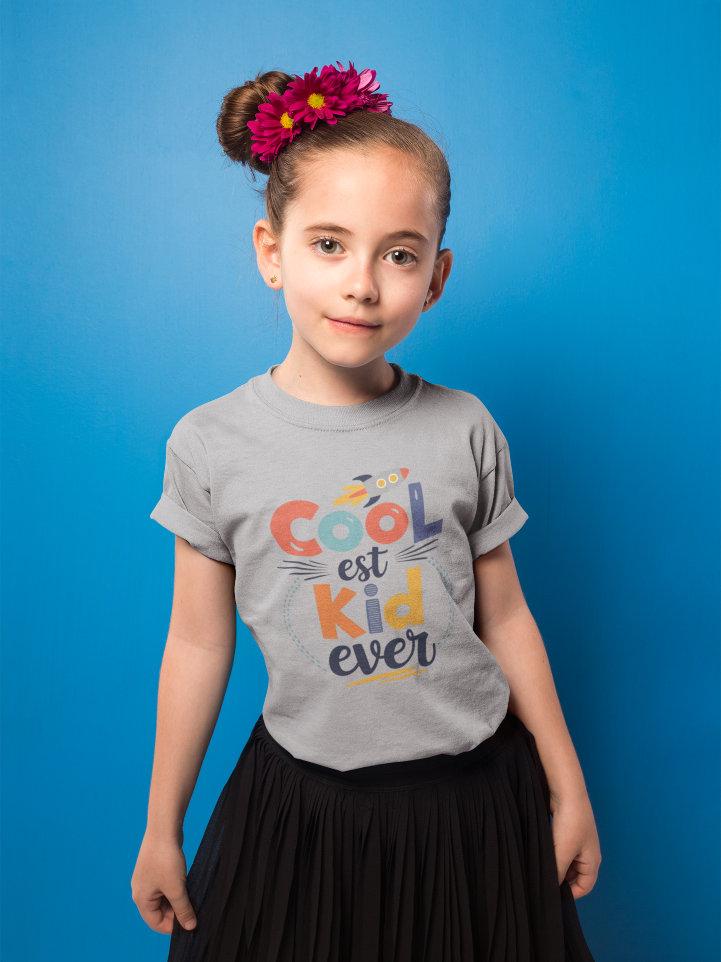 KOVASKO Girls Coolest Kid Ever T-shirt