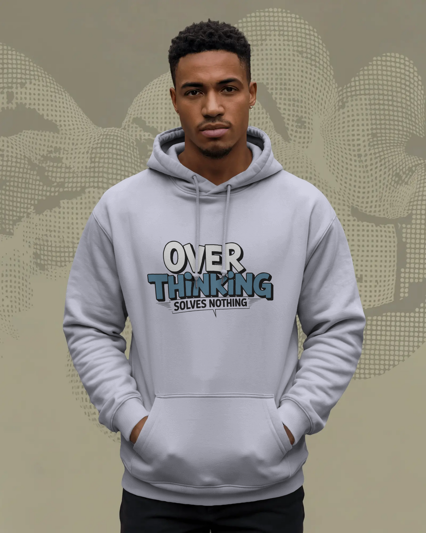 KOVASKO Men’s Over Thinking Solves Nothing Hoodie