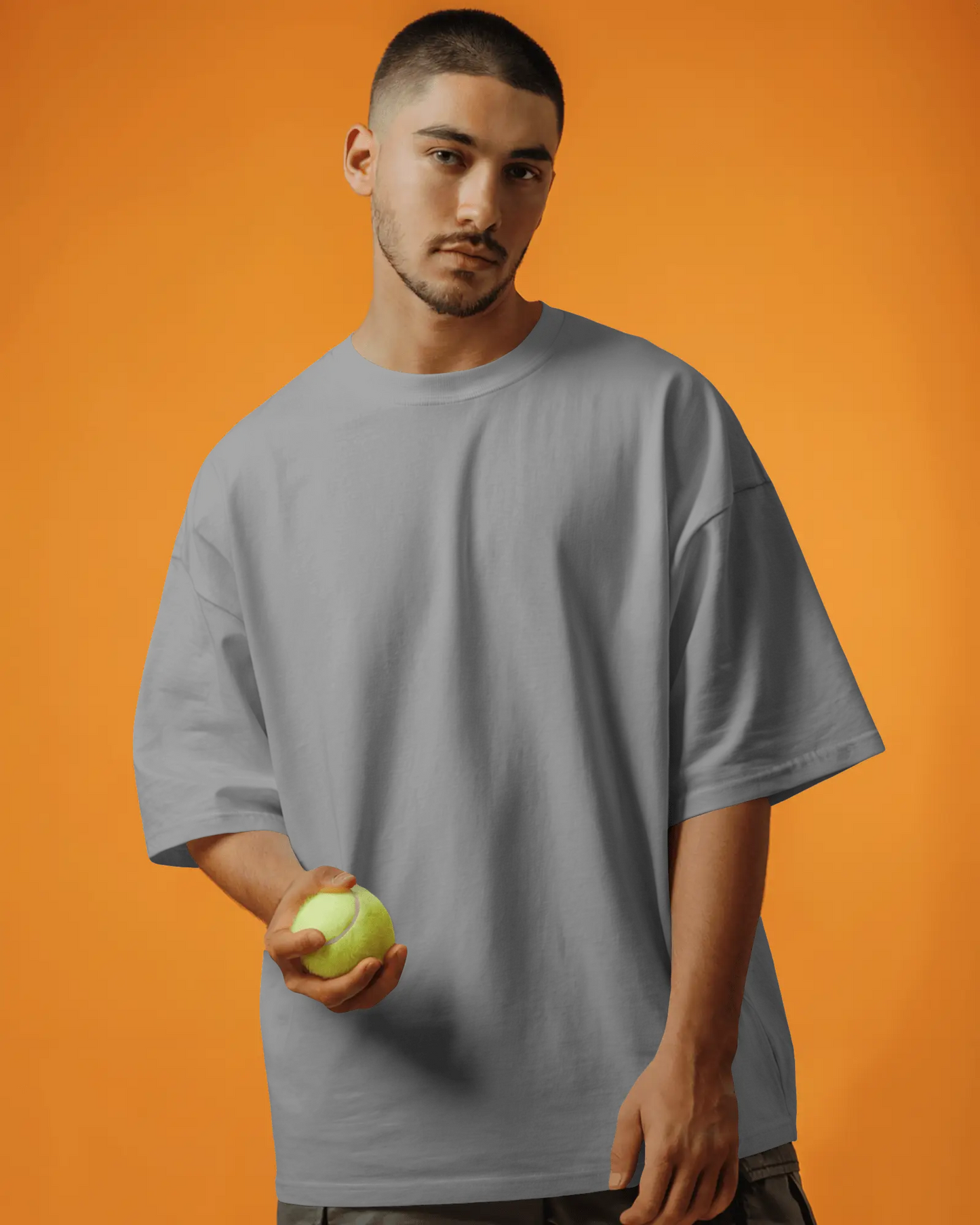KOVASKO Mens Classic Plain Oversized T-Shirt