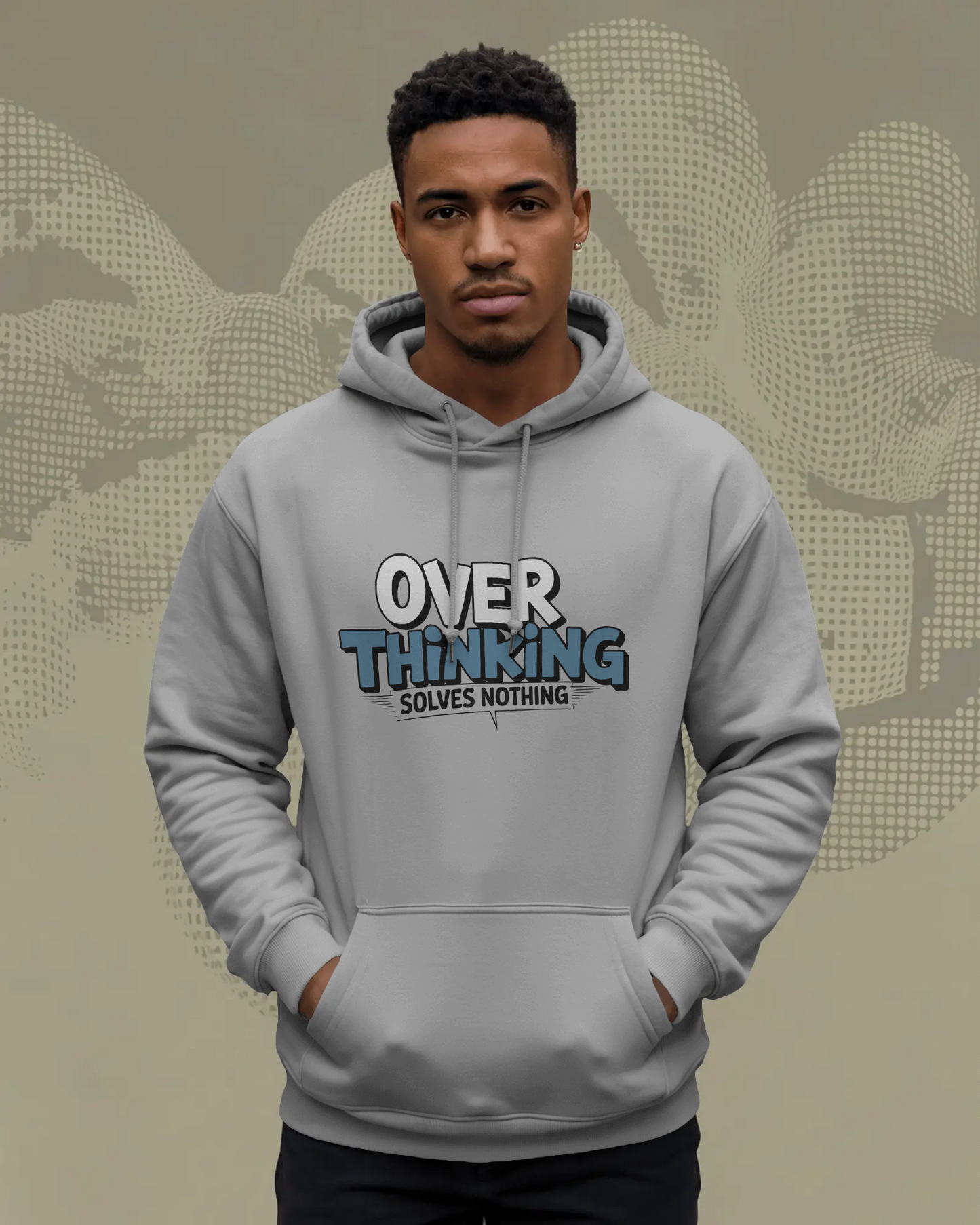 KOVASKO Men’s Over Thinking Solves Nothing Hoodie