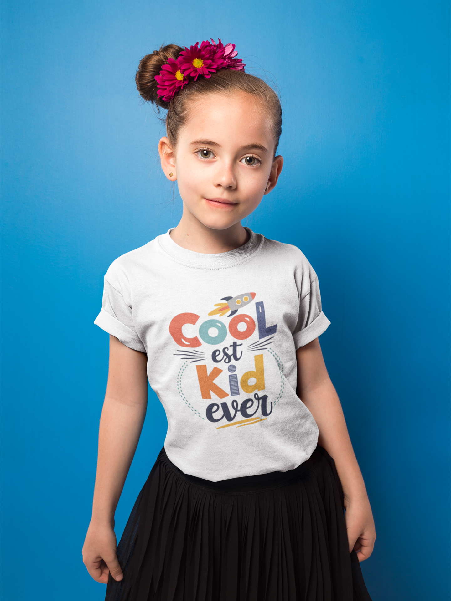 KOVASKO Girls Coolest Kid Ever T-shirt